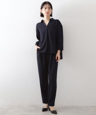 着るだけでコーディネートが決まる】スキッパーブラウス＆パンツセット