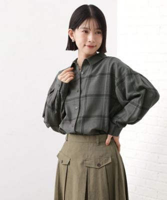 即戦力】インしてる風にも着られるチェックシャツ