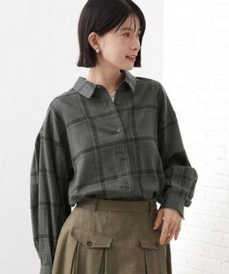 即戦力】インしてる風にも着られるチェックシャツ