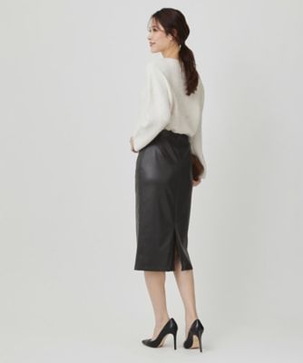 レザー調】ナロータイトスカート（2002545701） | COUP DE
