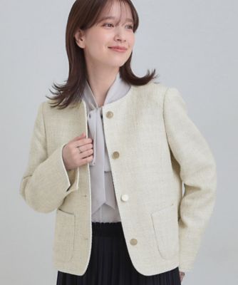 ツイードノーカラージャケット | BLAMINK (Women)/ブラミンク | 三越