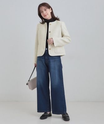 柔らかく軽い ライトツイードジャケット（2002545714