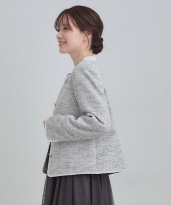 柔らかく軽い ライトツイードジャケット（2002545714