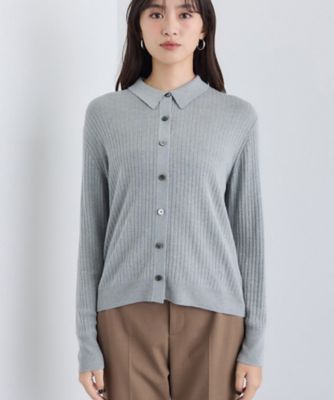 トレンド】衿付きワイドリブニット（2002546027） | INDIVI