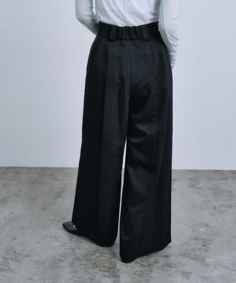 center slit wide pants