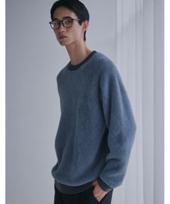 配色シャギーニット ユニセックスでおすすめ！（2002546126