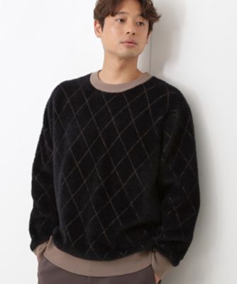 THE SHOP TK (Men)/ザ ショップ ティーケー 配色シャギーニット ユニセックスでおすすめ!(2002546126) クロ219 トップス【三越伊勢丹/公式】