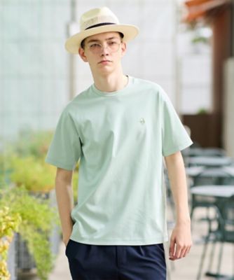 ワンストローク刺繍 半袖 Tシャツ（2002546137） | TAKEO