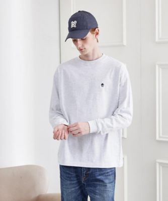 TAKEO KIKUCHI (Men)/タケオキクチ ワンポイント刺繍 長袖Tシャツ(2002546157) グレー011 トップス【三越伊勢丹/公式】