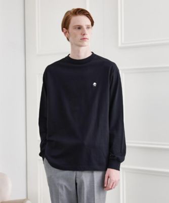 TAKEO KIKUCHI (Men)/タケオキクチ ワンポイント刺繍 長袖Tシャツ(2002546157) クロ019 トップス【三越伊勢丹/公式】