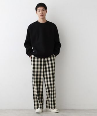 洗える】チェック柄ドロストパンツ（2002546289） | Dessin
