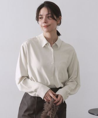 OPAQUE.CLIP (Women)/オペークドットクリップ スエードライクシャツ(2002546356) シロ004 トップス【三越伊勢丹/公式】