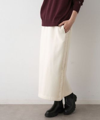 ＜Dessin (Women)＞【セットアップ可／ウエストゴム】裏毛Ｉラインスカート（２００２５４６７４１）