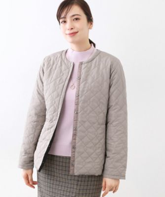 リバーシブルで着られる◎】ダイヤ柄キルトジャケット