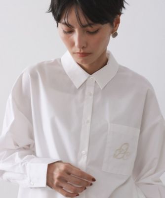 【美品】EEL  Party 日本製 ラウンドカラー シャツ ネイビー I cotoni di Albini ニューポートブレザー(11683660-2024