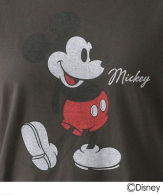 Mickey Mouse】プリントロングTシャツ 