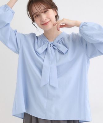 洗濯機可／S－LL】リボンブラウス（2002547120） | SHOO