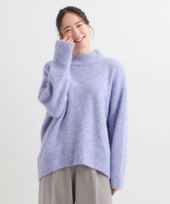 洗濯機可／S－LL】インせず着られる ふわふわハイネックニット
