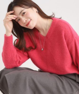 ふわふわVネックニット（2002547125） | SHOO LA RUE