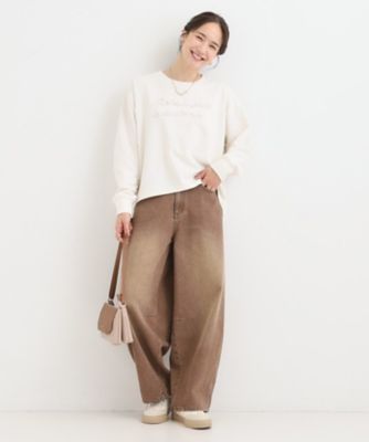 コード刺繍ミニ裏毛トップス（2002547132） | SHOO LA