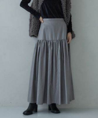 ＜GALLEST (Women)＞レザーライクマキシスカート（２００２５４７１３８）