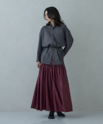 レザーライクマキシスカート（2002547138） | GALLEST