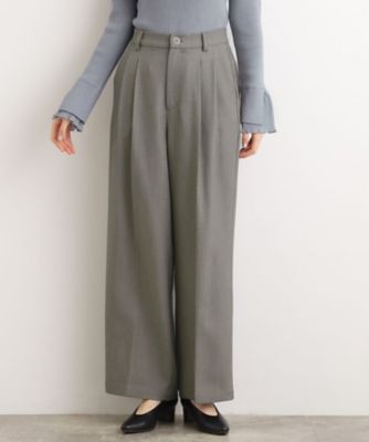 ＜GROVE (Women)＞【石川梨華さん着用】ツータックワイドパンツ（２００２５４７１７３）