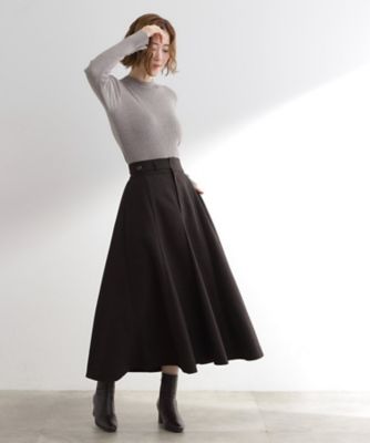 へリンボンツイードフレアマキシスカート（2002547174
