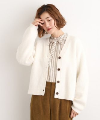 ＜GROVE (Women)＞【ＳＥＴＩＴＥＭ】オーバーサイズ畔カーディガン（２００２５４７１９７）