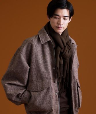 ツイードフライトビッグブルゾン 【洗濯機OK／セットアップ可