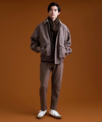 ツイードフライトビッグブルゾン 【洗濯機OK／セットアップ可