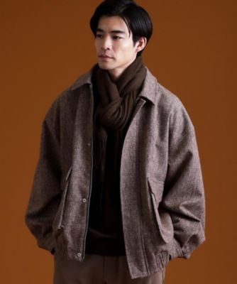 ツイードフライトビッグブルゾン 【洗濯機OK／セットアップ可