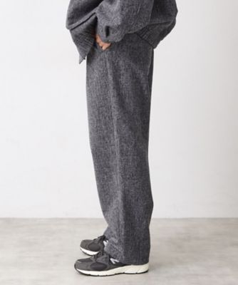 ツイードワイドパンツ 【洗濯機OK／セットアップ可