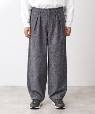 ツイードワイドパンツ 【洗濯機OK／セットアップ可