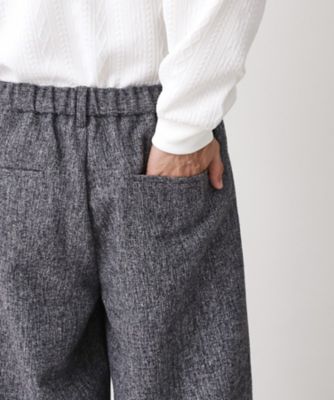 ツイードワイドパンツ 【洗濯機OK／セットアップ可