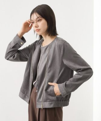 スエードライク ライダースジャケット（2002547482