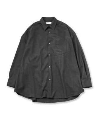 グラフペーパー　シャツ Graphpaper] グラフペーパー Scale Off Wool Box Shirt | INS ONLINE