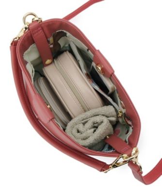 2WAY／オリジナルプリント裏使用】牛革ワンショルダーバック