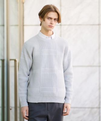 マンシングウェア◆ウール100% ニット セーター 日本製 アイボリー Lサイズ Munsingwear（マンシングウェア） マンシング セーター M/3L メンズ