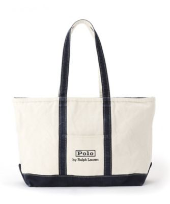 ＜DRESSTERIOR (Men) ＞Ｒａｌｐｈ　Ｌａｕｒｅｎ（ラルフローレン）ＩＣＯＮ　ＭＩＤＩＵＭ　ＴＯＴＥ｜バッグ（２００２５４７６６９）