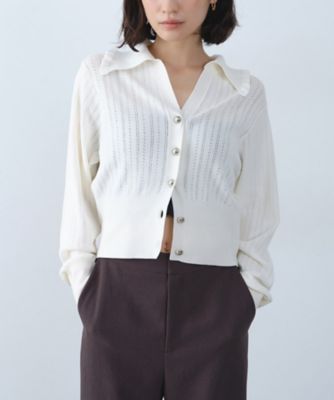 ＜CODE A (Women)＞ｓｌｅｅｋ　ｃｏｌｌａｒ　ｋｎｉｔ（２００２５４７６８３）