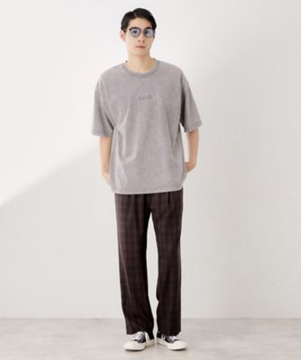 Tomaru Rie 未使用★FITH 02 ビッグシルエット ヴィンテージライク フェード5分袖Tシャツ 【ビッグシルエット