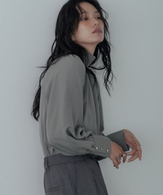 【専用です】イエナ　ヴィンテージワッシャーブラウス IENA＞ ヴィンテージワッシャーギャザーシャツブラウス◇[品番
