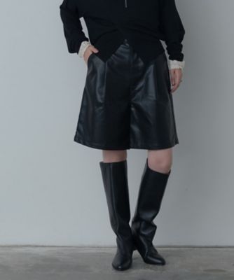 ＜GALLEST (Women)＞レザー調ハーフパンツ（２００２５４７８００）