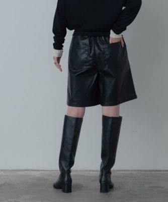 レザー調ハーフパンツ（2002547800） | GALLEST (Women