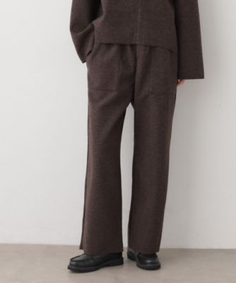 ＜Dessin (Women)＞【セットアップ可／洗える】メルトンリラクシーパンツ（２００２５４７８０５）