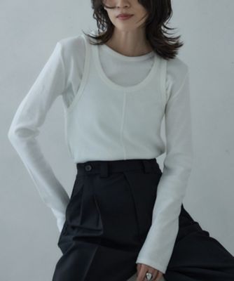 ＜GALLEST (Women)＞タンクレイヤーフライスカットソー（２００２５４７８１２）