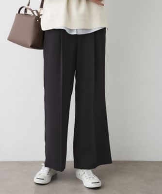 洗える】マットドレープニーハイフレアパンツ（2002547820