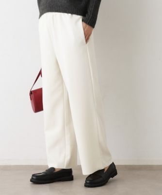 セットアップ可／洗える】ドライタッチジョーゼットリラクシーパンツ