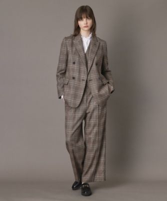 ラウンジドレスチェックジャケット　グレンチェック　ブラック LOUNGEDRESS（ラウンジドレス）の「チェックジャケット